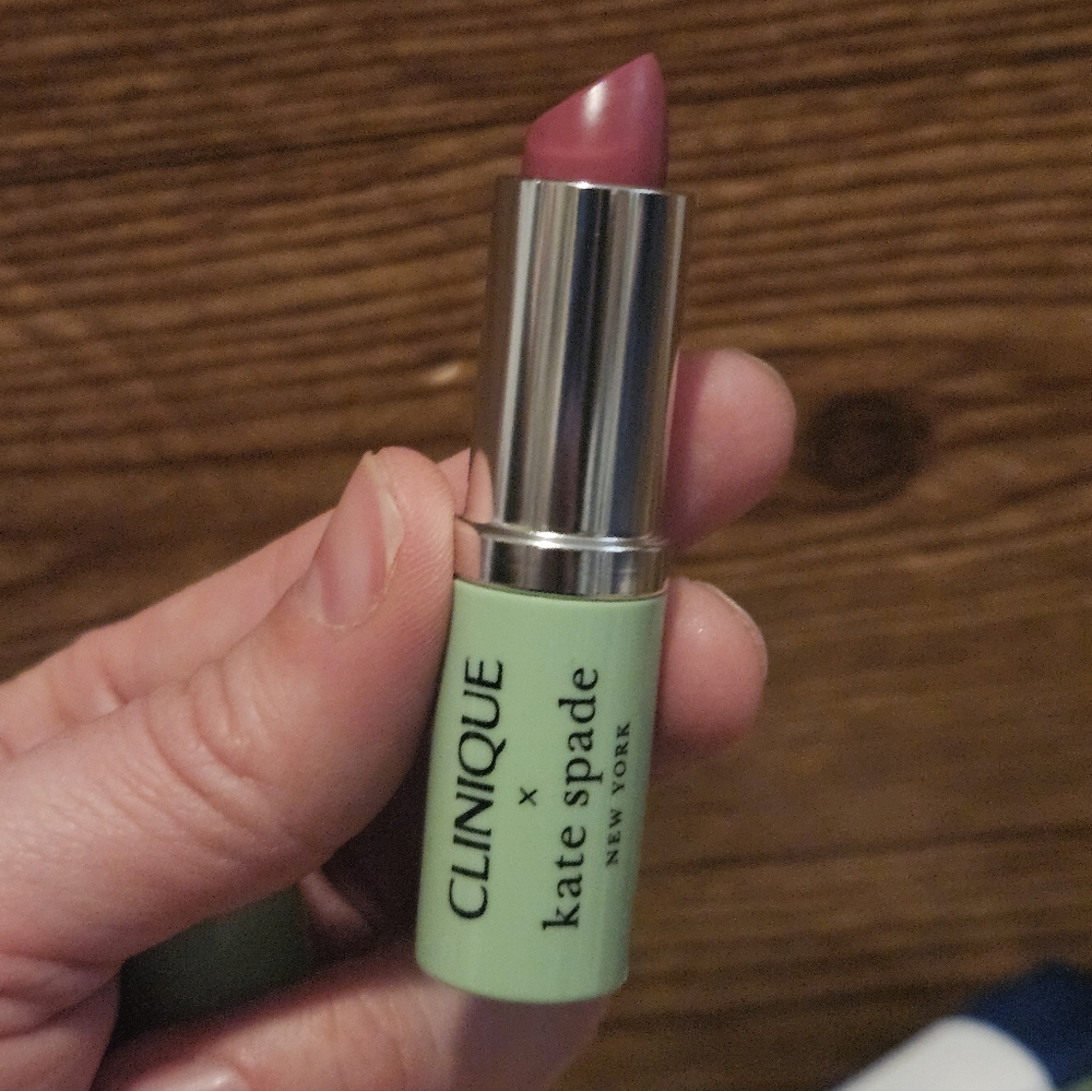 Clinique x Kate Spade Blue and White Cosmetic Set Lipstick & compact mirror NWOT - Picture 6 of 6